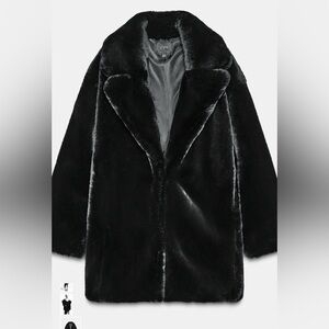 Zara Black Teddy Jacket